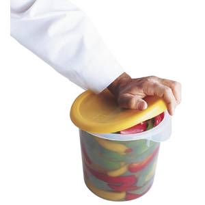Large Round Plastic Container with Lid - 8″ x 3″ - 240C