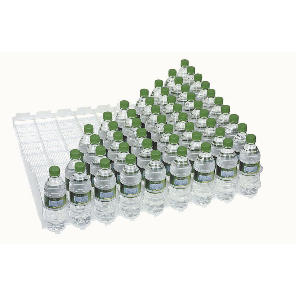 Visibility Slide™ Clear Plastic 20 Oz Bottle Organizer - 27L x 27
