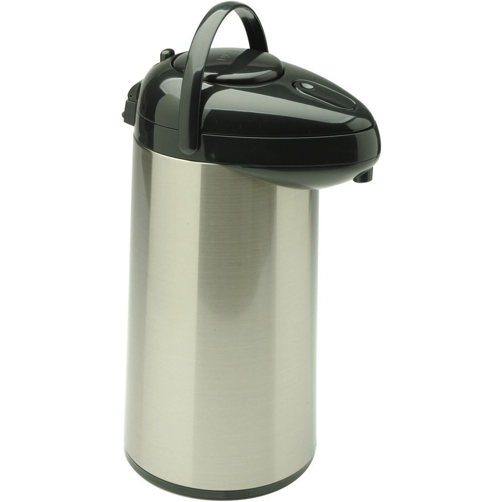 Choice 2.5 Liter Glass Lined Stainless Steel Airpot with Lever