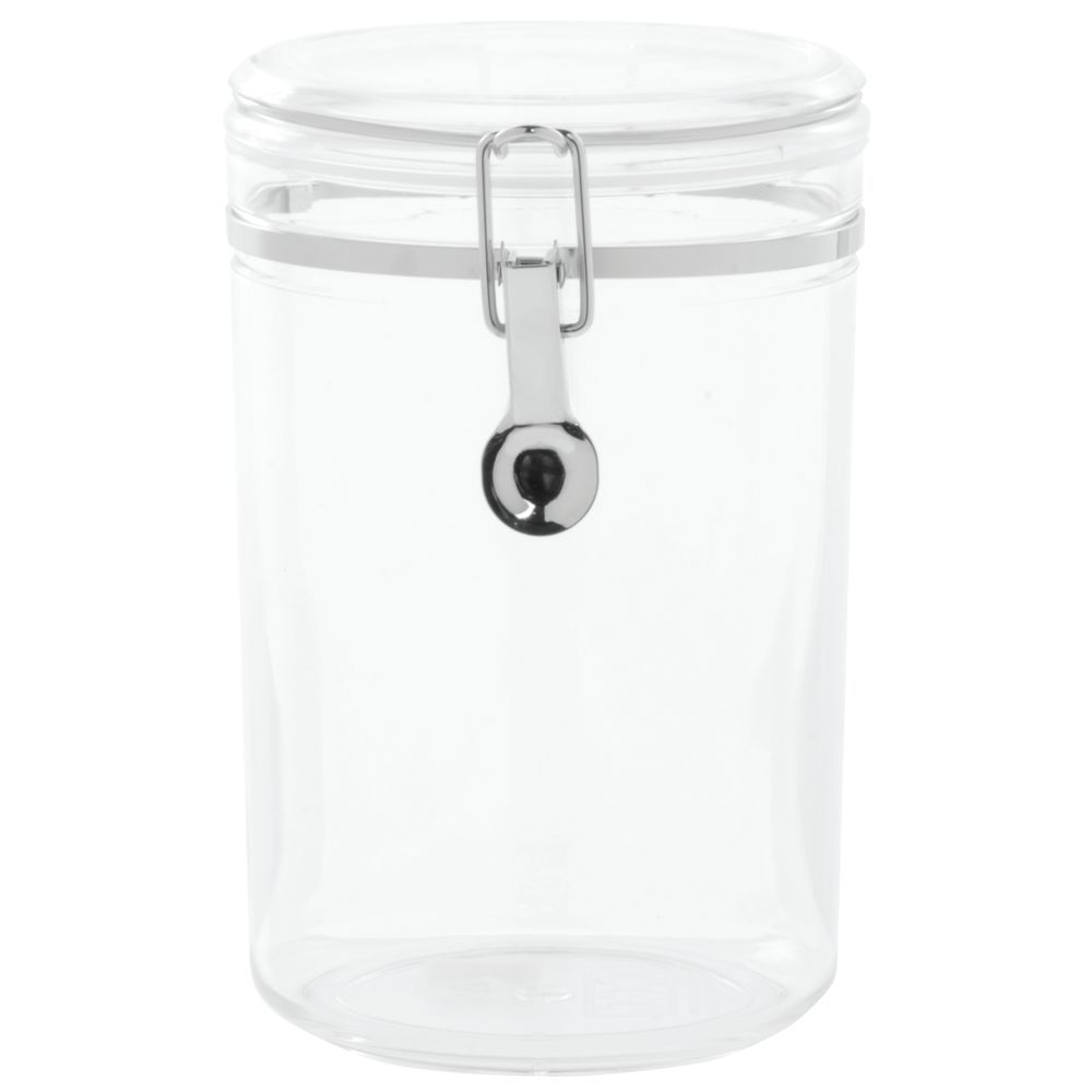 CANISTER, PLASTIC, 57 OZ, 5DIAX7-1/2H, CLEAR