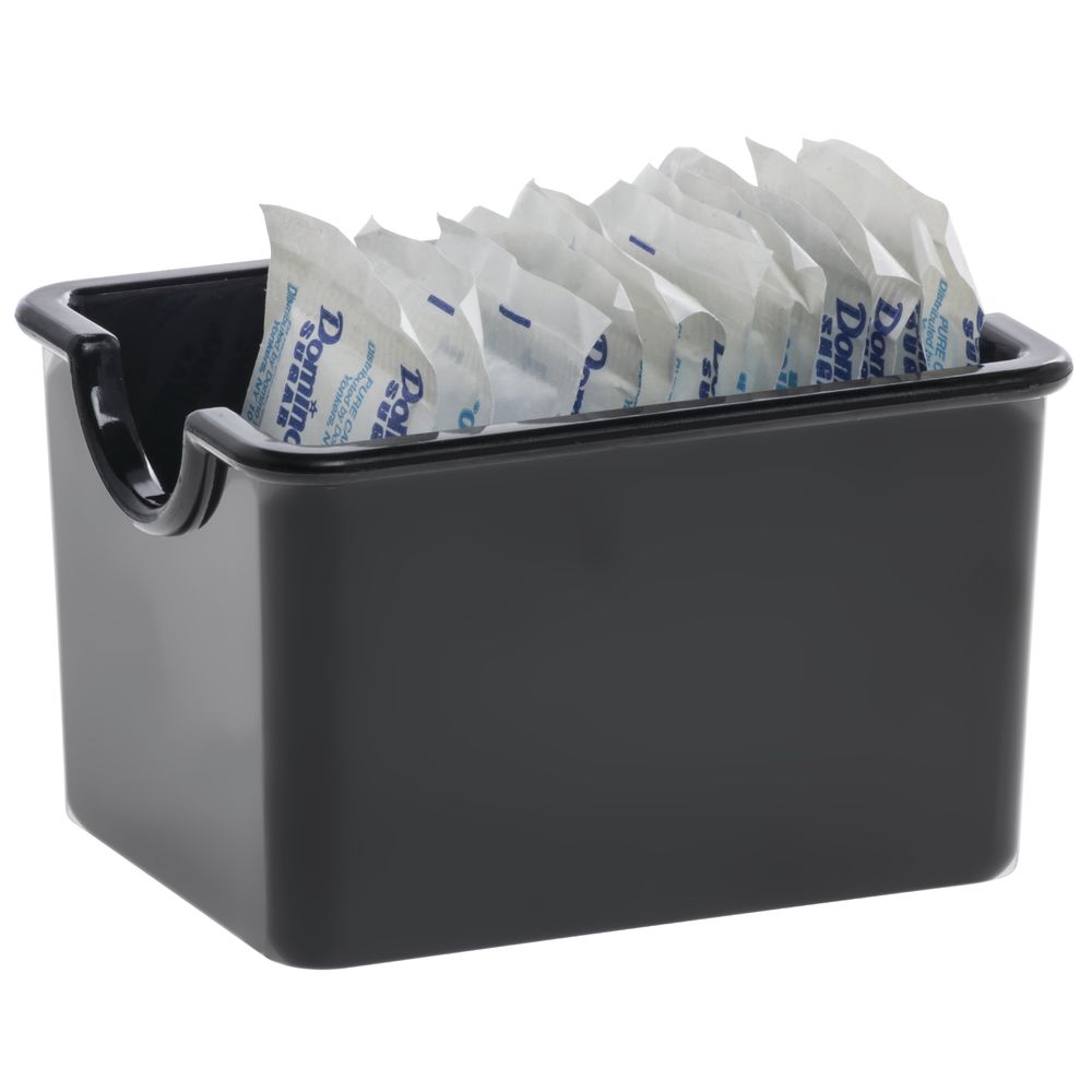 Carlisle® Black SAN Plastic Sugar Packet Caddy 3 7/16"L x 2 5/8"W x 2