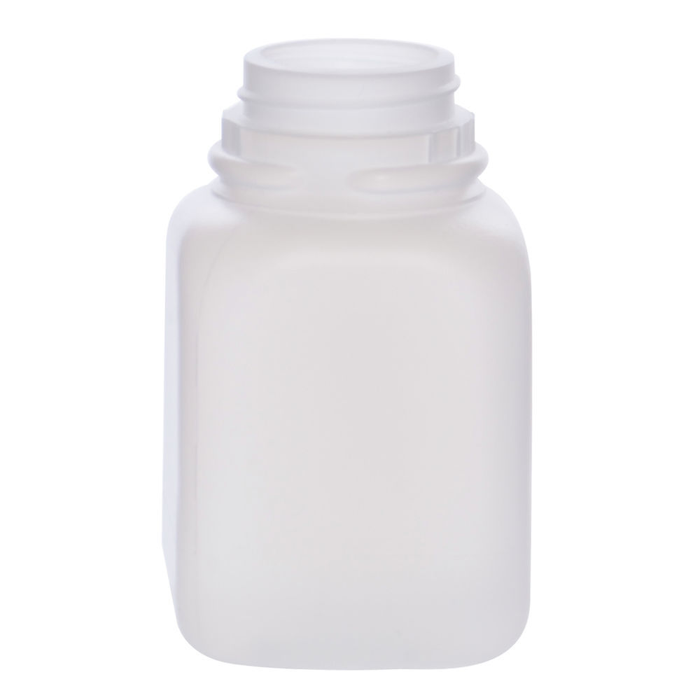 64 oz Clear Plastic Juice Bottle - 4 1/8L x 4 1/8W x 10 1/2H