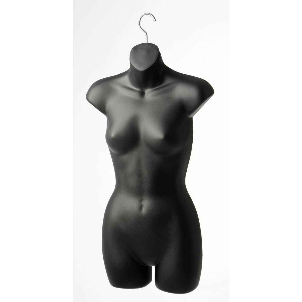 Headless Half Body Round Female Torso Mannequin - Arms on sided