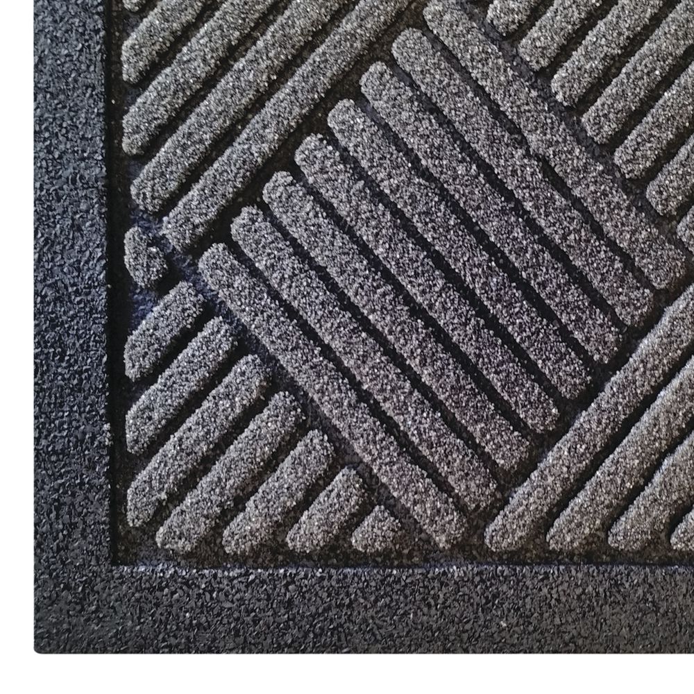 Cactus Mat Graphite Rubber Enviro Scrape Indoor Outdoor Mat 3 L X 5 W X 3 8 H