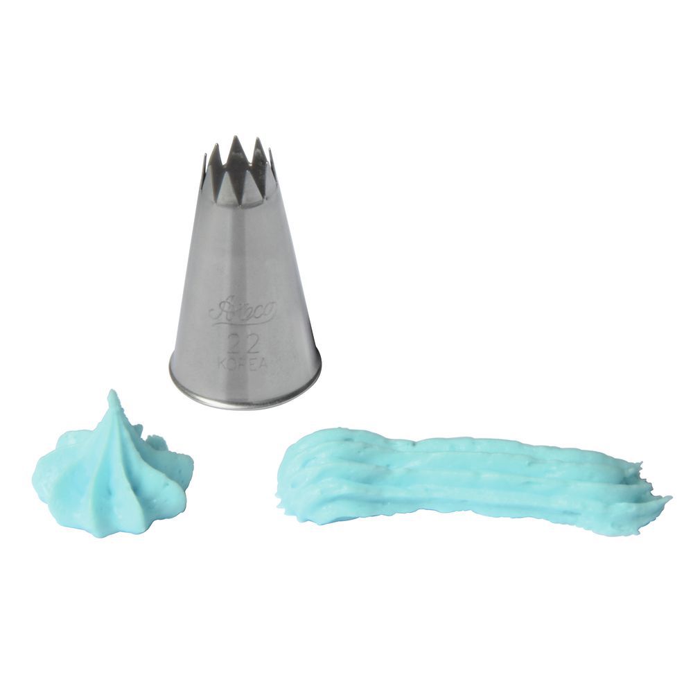 Ateco Steel Open Star Pastry Tip 22