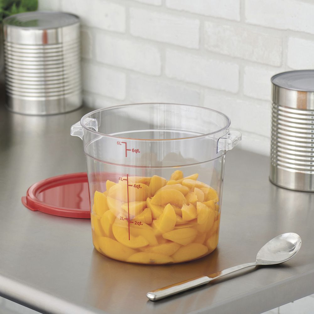 Round Container For Kitchen Kratos Clear Round Food Storage Container - 8 1/2