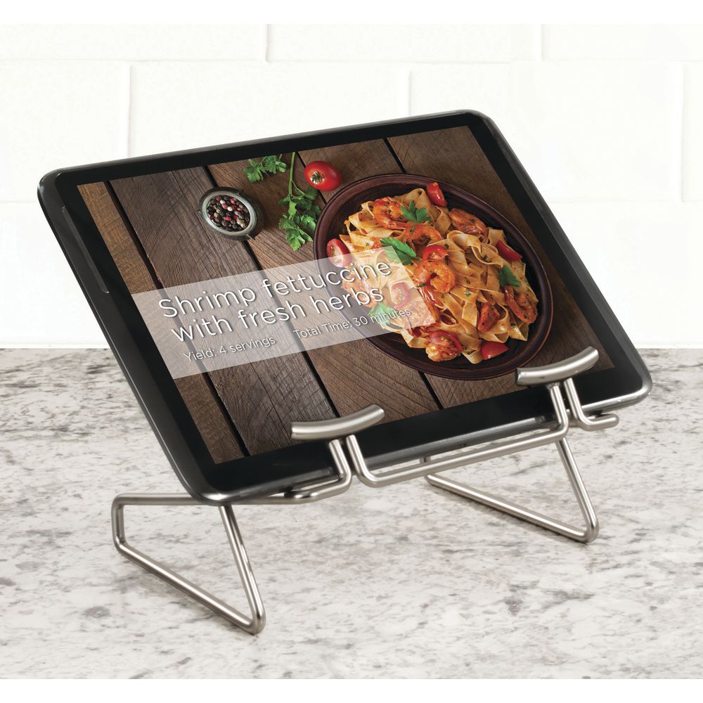 Satin Nickel Countertop Book Stand