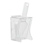 Cal-Mil Clear Polycarbonate Freestanding Scoop Holder with 32 oz Scoop