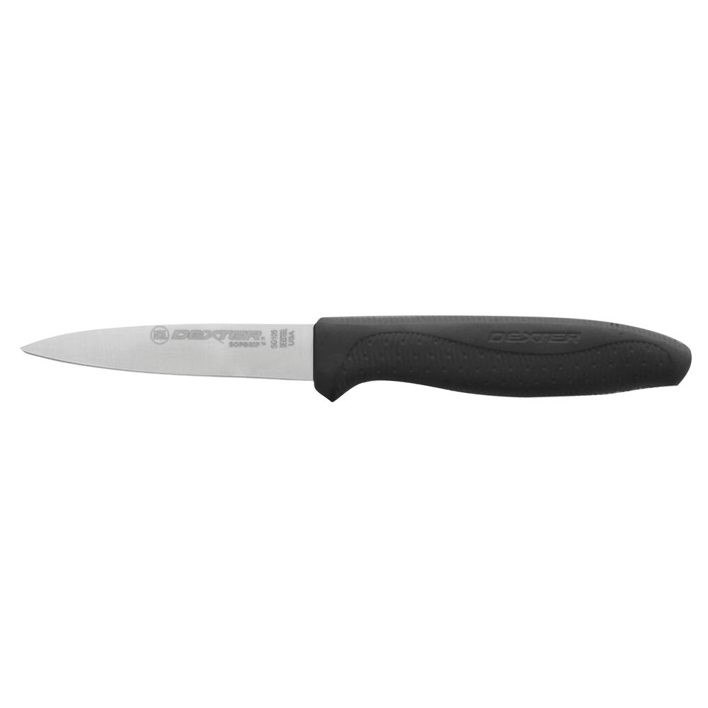 KNIFE, PARING, SOFGRIP, 3-1/2", BLACK
