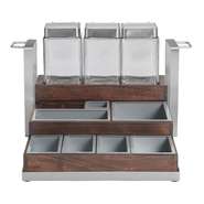 CONDIMENT TEA DISPENSER W/(3)JARS