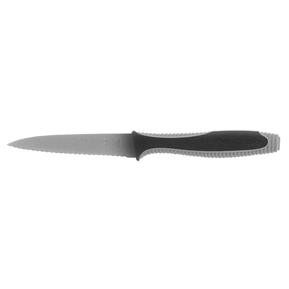 Dexter Vlo™ Stainless Steel Scalloped Paring Knife with Black