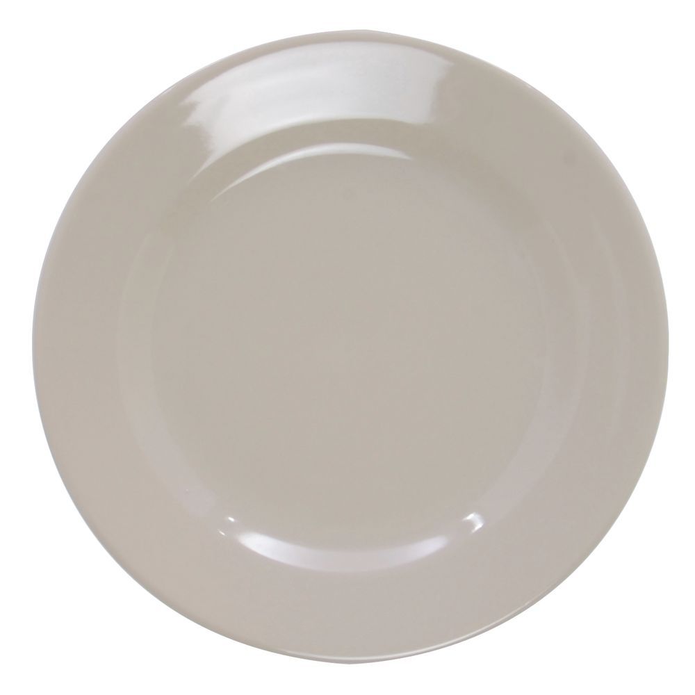 Hubert&#174; Luncheon Plates 9&#34; dia Warm White Stoneware