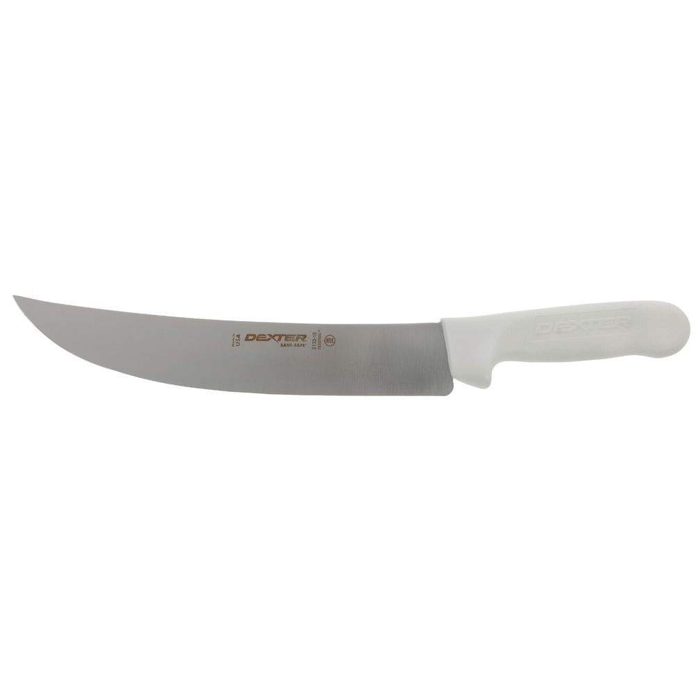 STEAK KNIFE, 10", WH POLY HANDLE