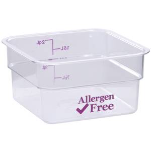 HUBERT® 3 1/2 gal Clear Plastic Half Size Food Storage Box - 18L