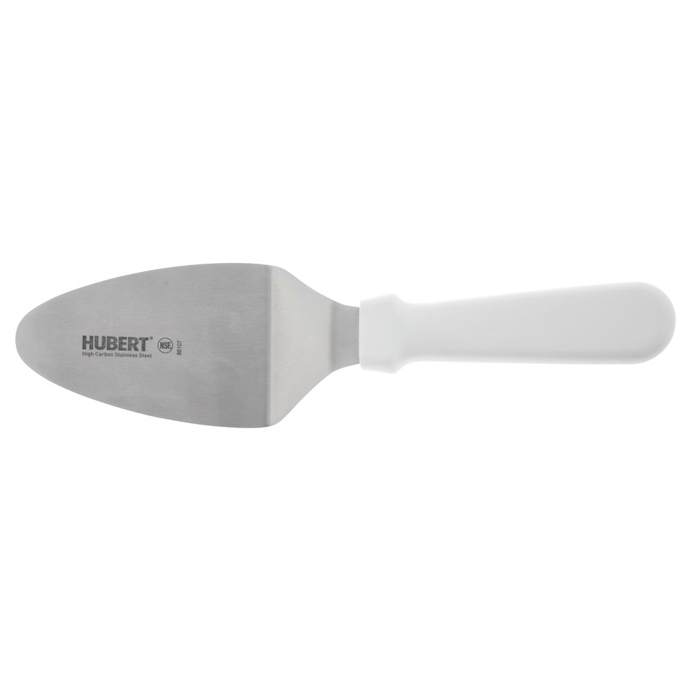 HUBERT® Stainless Steel Pie Server with White Polypropylene Handle - 5