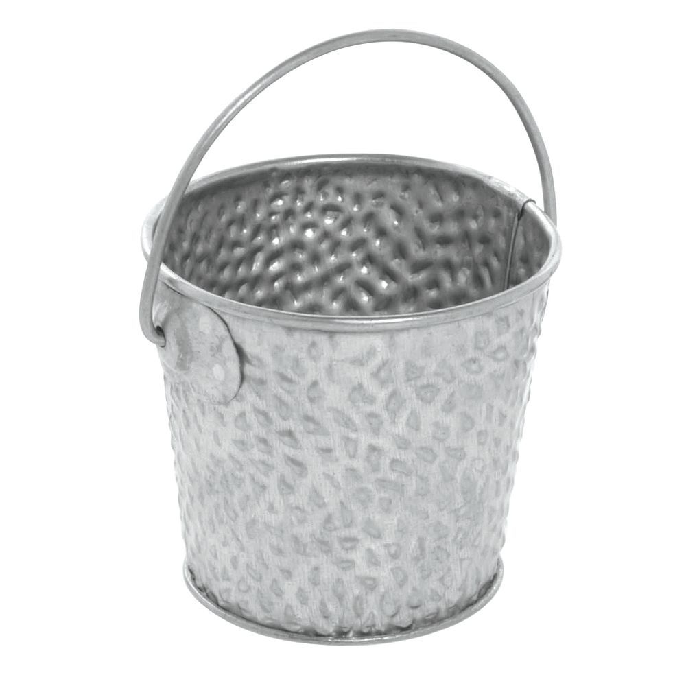 Tablecraft® Small Galvanized Metal Pail 3" Dia x 3"H