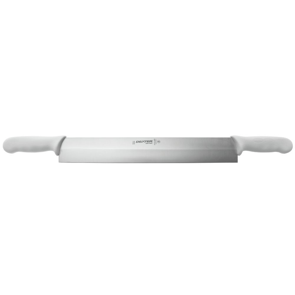 CHEESE KNIFE, DLB HANDLE, 14"BLADE, WH POLY