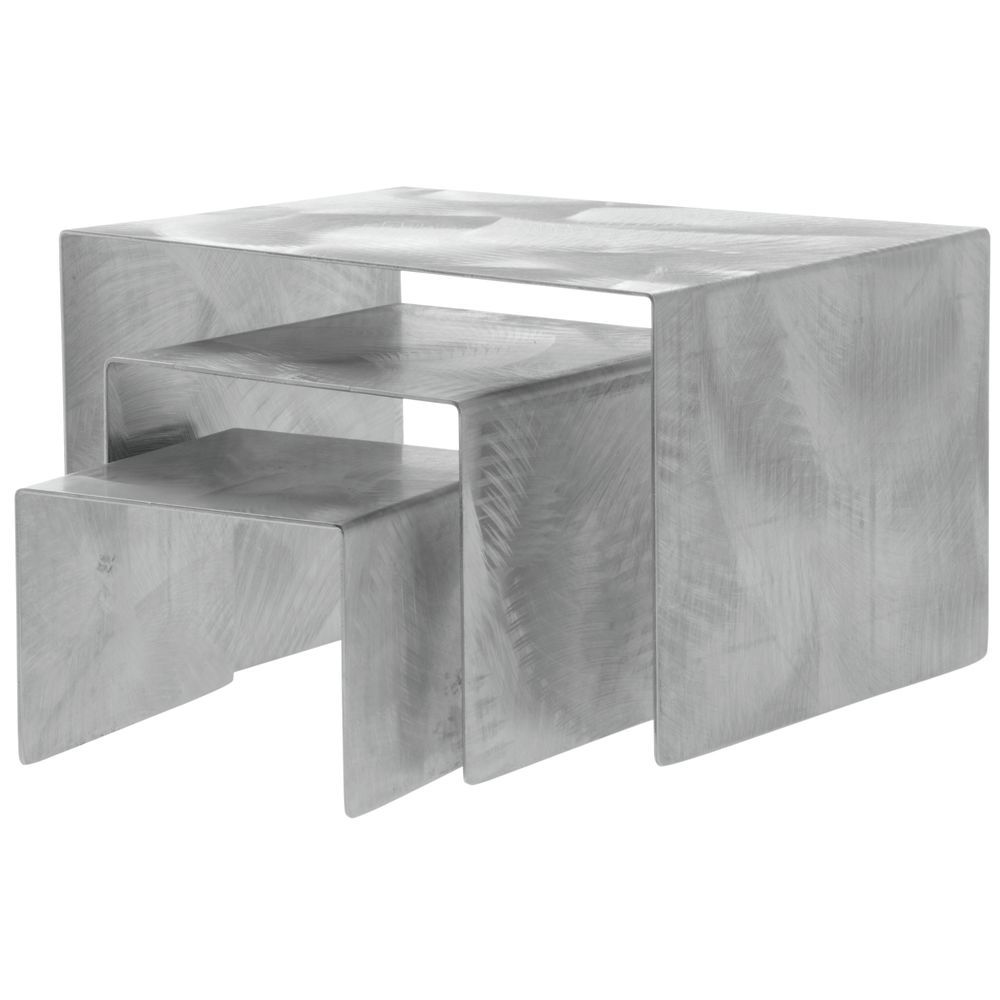 Urban Chic Swirled Stainless Steel Display Riser Set