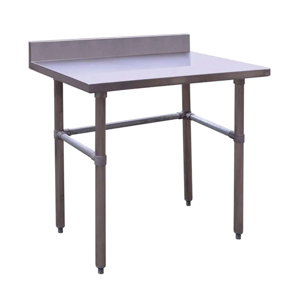 Kratos 28W-268 24" x 24" Open Base Worktable with 4" Backsplash, 16 ...