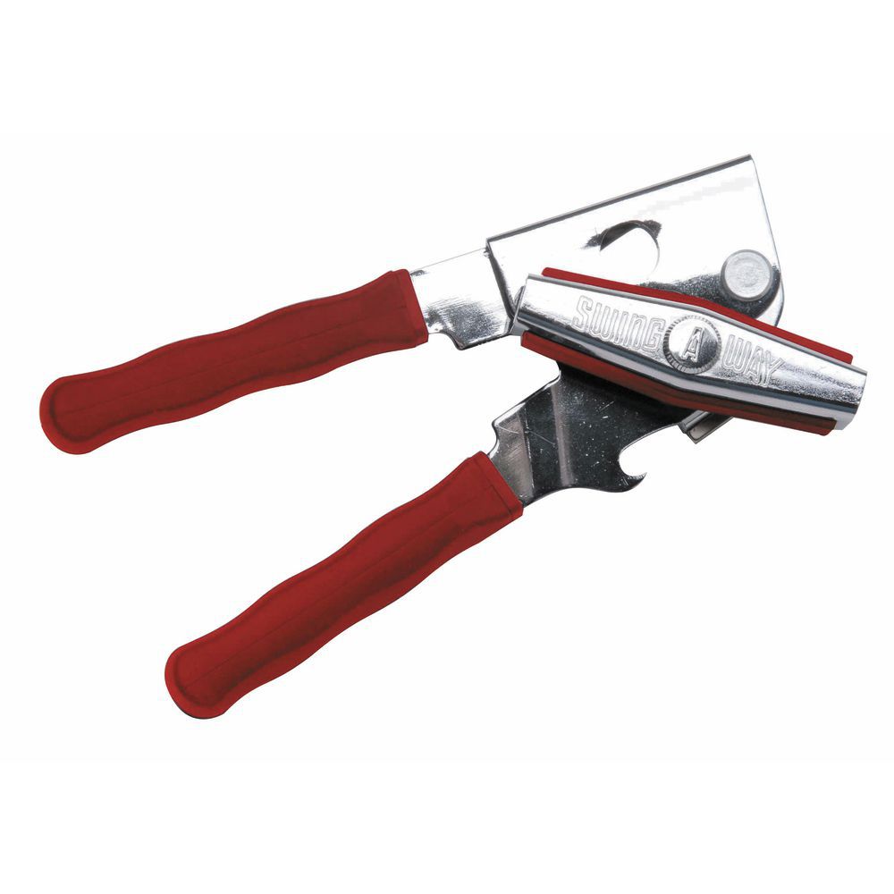 Crown Brands,1507,Focus Foodservice - Oneida® Ergo Grip Can Opener,  magnetic lid lifter, red silicone handle