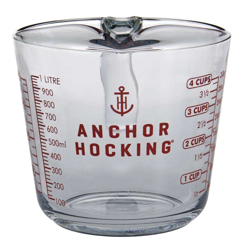 Anchor Hocking 55177L20 Measuring Cup 16 Oz. 4-3/4 Dia. X 4-7/8H