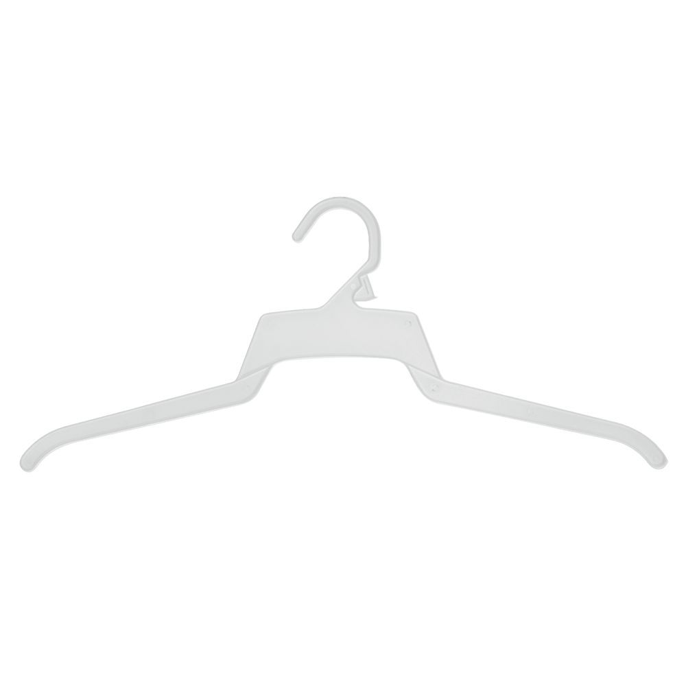 White Plastic TwistOn Hangers