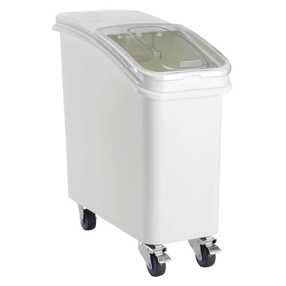 CenPro 21 Gallon / 335 Cup White Slant Top Mobile Ingredient Bin - 13