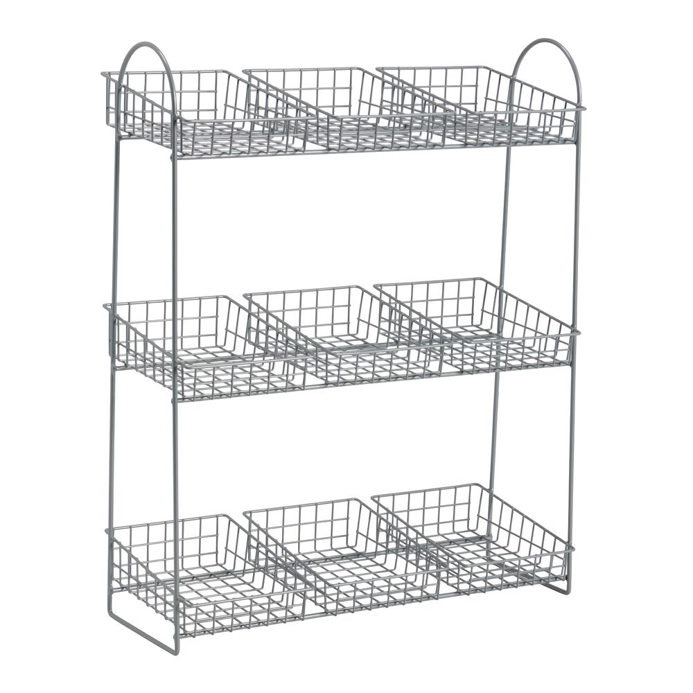 Black Wire 2-Strand Countertop Clip Rack – 9.5L X 8.75W X 24H – Nashville Display