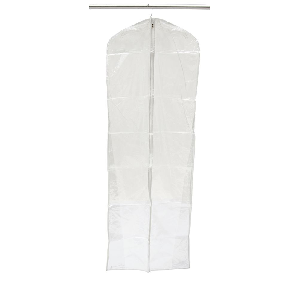 Only Hangers Clear Vinyl Garment Bag w/ Zipper 6PK