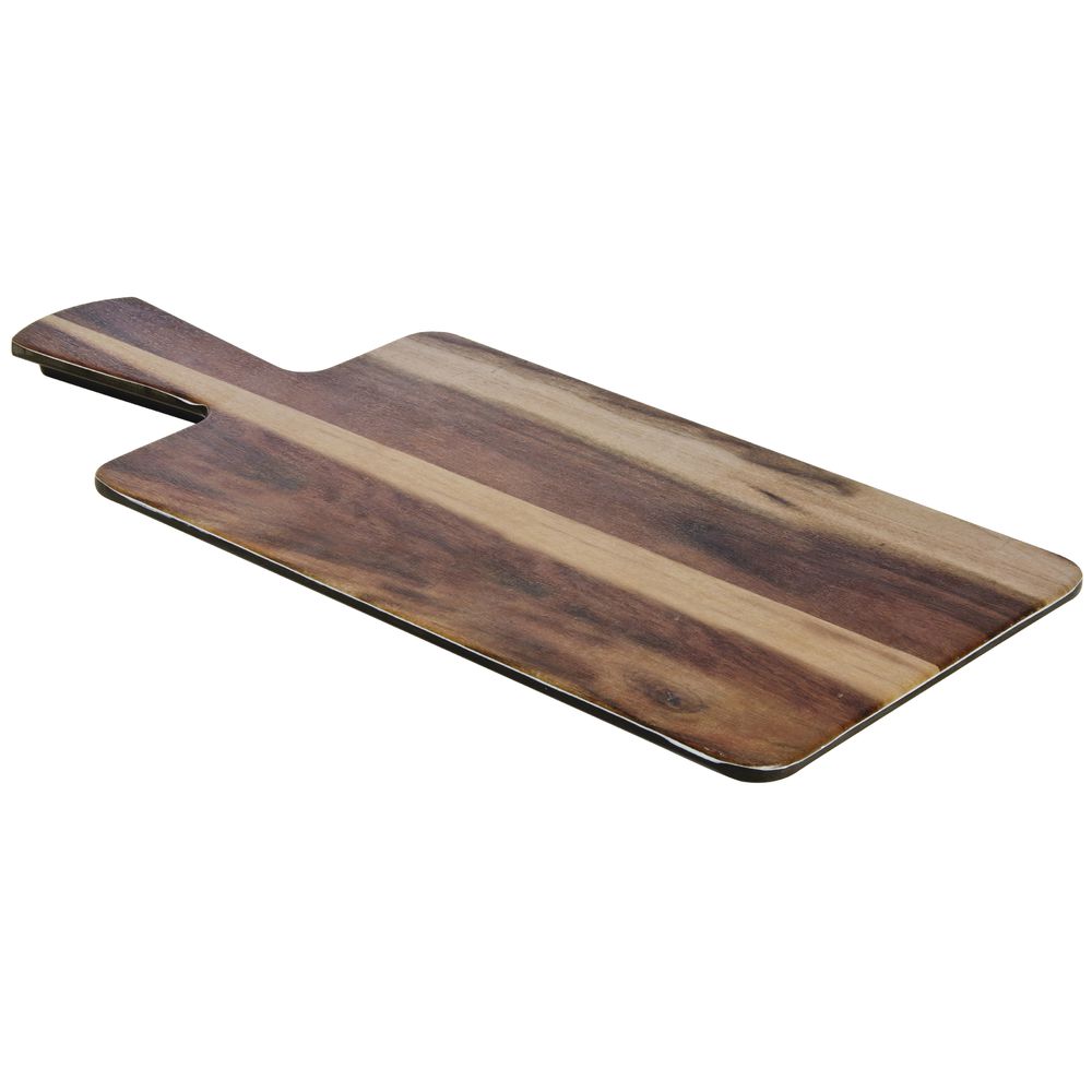 Elite Rectangular Fake Wood Melamine Serving Board - 14 1/2L x 5 1/2W