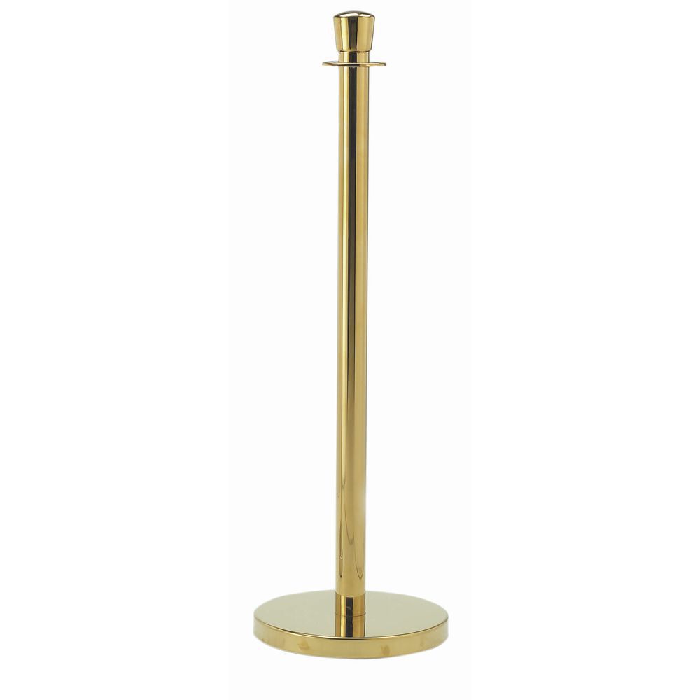 Aarco Products Inc. Rope Queuing System Additional Brass Steel Base/Post -  12Dia x 40H
