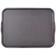 Cambro Camwear® Smoked Metal Nonskid Tray with Handles - 20