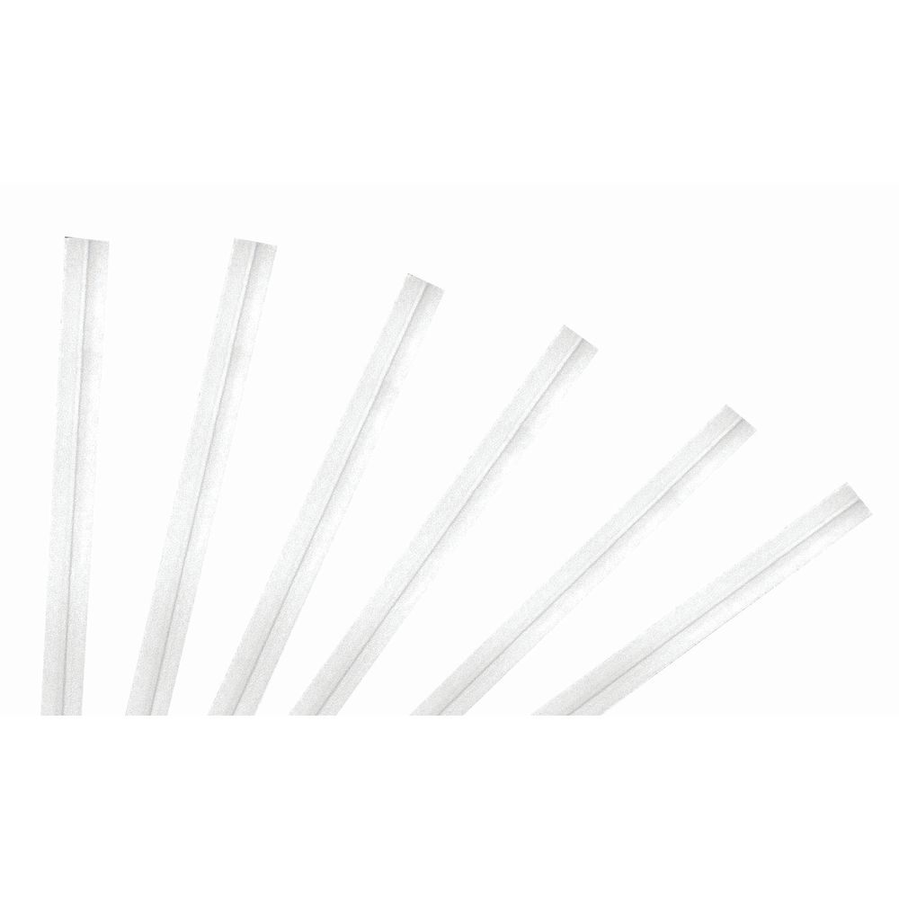 TWIST TIES, SOLID WHITE, BOX OF 2000