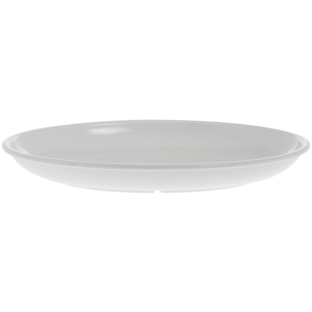 Elite Oval White Plastic Platter 16 L x 12 W x 2 H