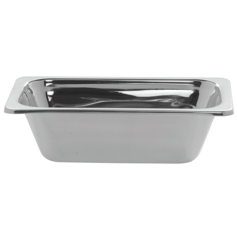 Bon Chef Hot Solutions Stainless Steel Steam Table Pan Third Size Plain  13"L  x 7"W  x  4"H