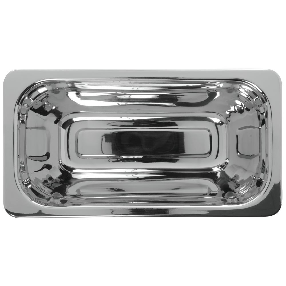 Bon Chef Hot Solutions Stainless Steel Steam Table Pan Third Size Plain  13"L  x 7"W  x  4"H