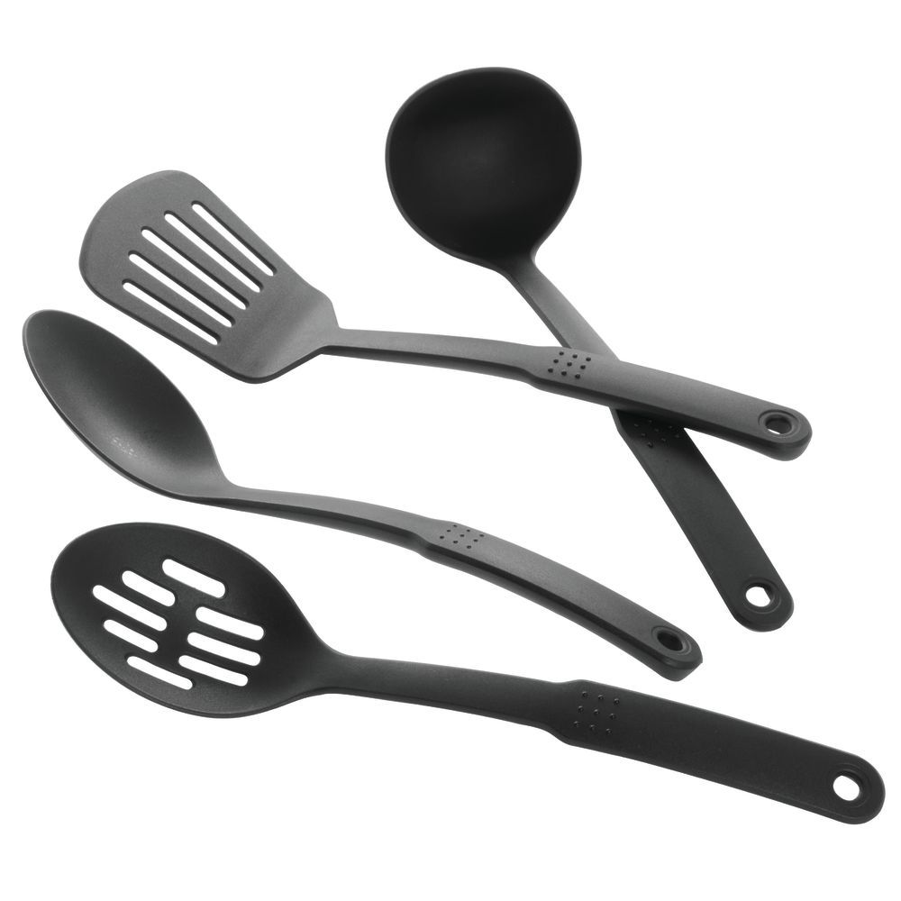 Black 6-Piece Nylon Kitchen Utensils Multifunction Shovel Spoon