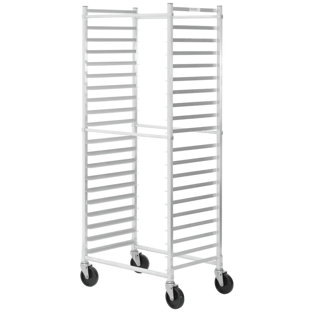 HUBERT® Aluminum 20 Pan Side Load Bun Pan Rack - 28L x 18W x 70 1/4H