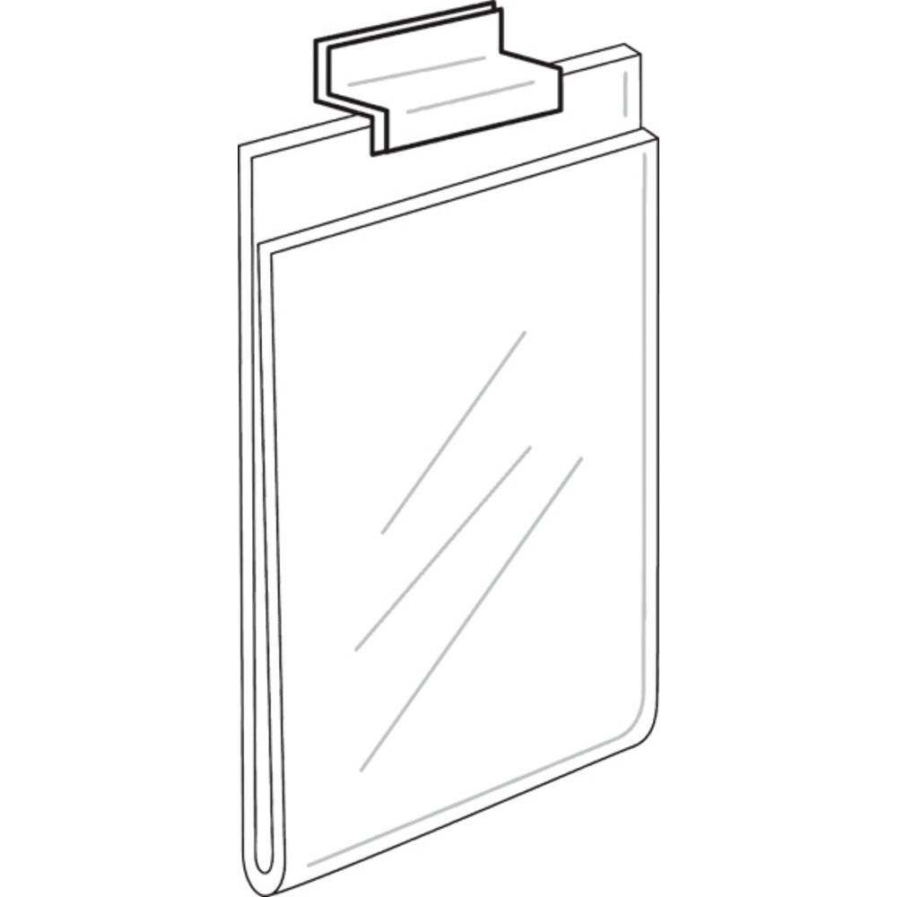 8 1/2" x 11" Slatwall Acrylic Sign Holder, Vertical