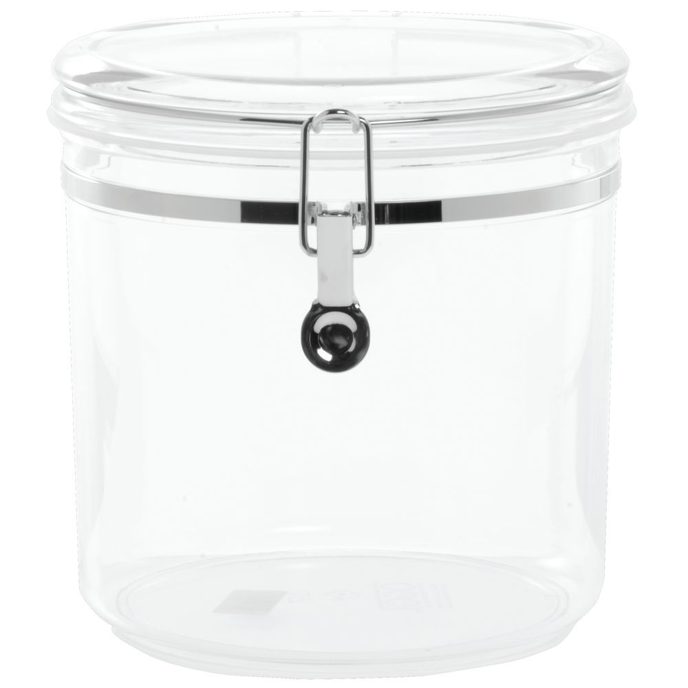CANISTER, PLASTIC, 152 OZ, 8DIAX8H, CLEAR