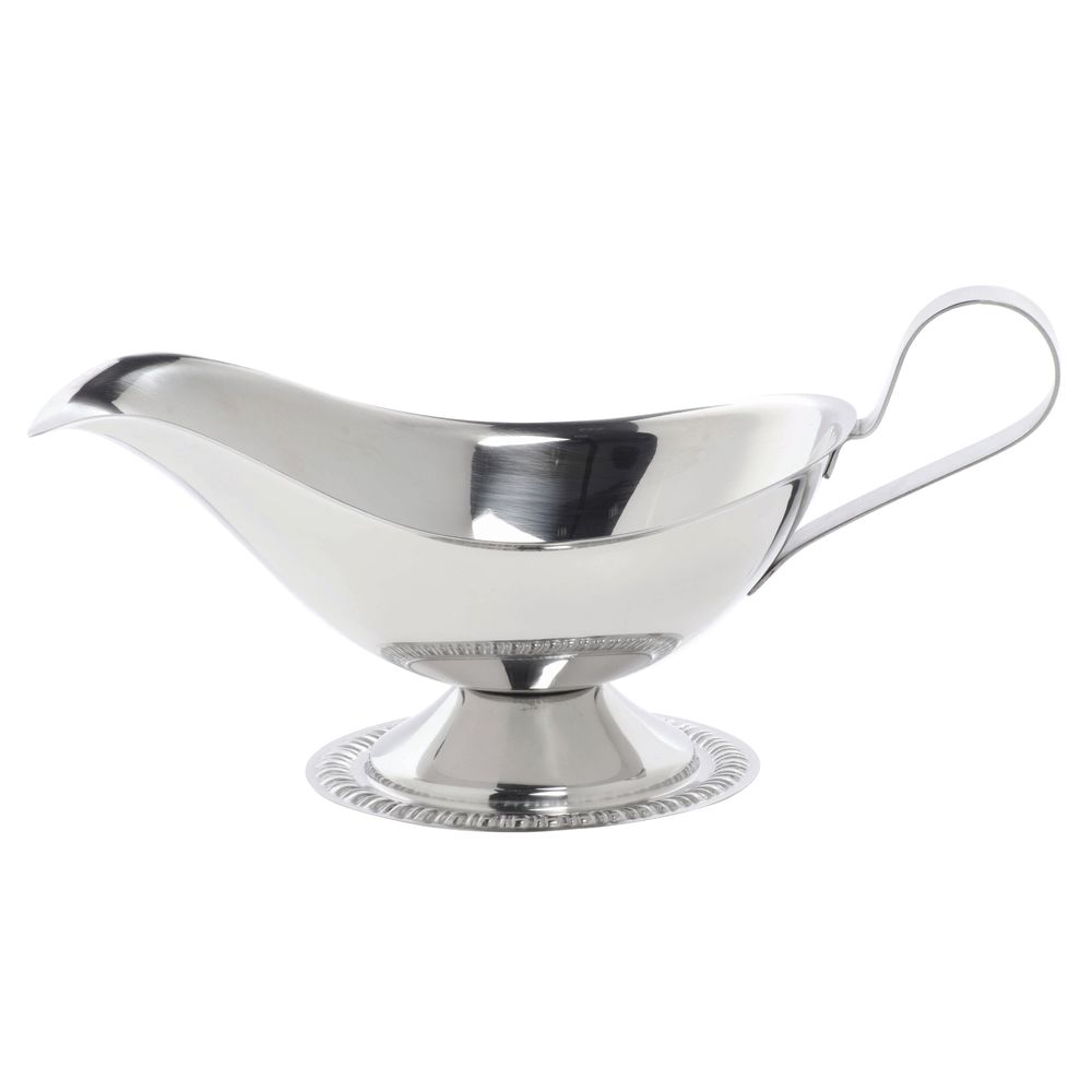HUBERT 5 oz Footed Gravy Boat Stainless Steel 