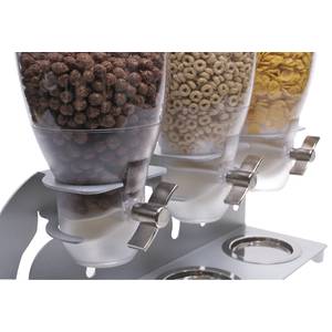 Cal-Mil 3 Compartment Stainless Steel Base Cereal Dispenser - 13L x 17  1/2W x 22 1/2H