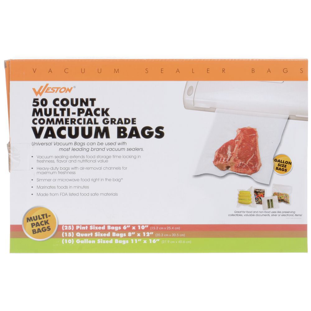 Weston Brands Vacuum Seal 2-Ply 3.0 mil Continuous Roll Bags -11W x 50'L