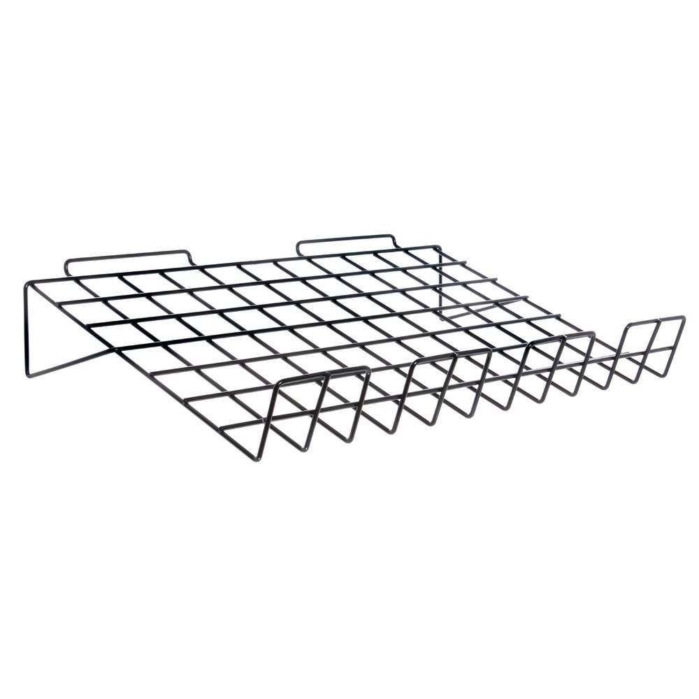Black Wire Shelf for Slatwall, 22" x 14"