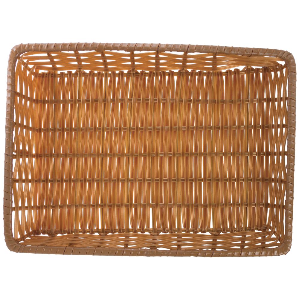 Tri-Cord Washable Dectorative Wicker Basket in Natural Color 13"L x 18"W x 2"H