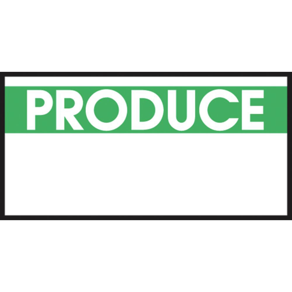 LABEL, "PRODUCE" FOR ML1110, GRN/WHT