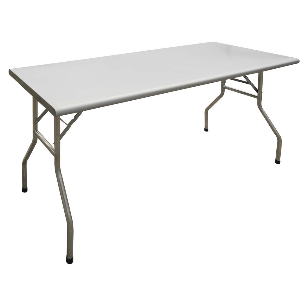 HUBERT® Rectangular Stainless Steel Folding Table - 72
