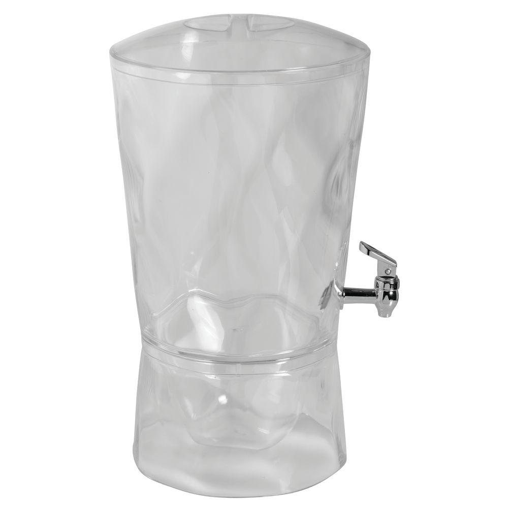 Choice 3 Gallon Acrylic Beverage Dispenser with Ice Core and Fruit