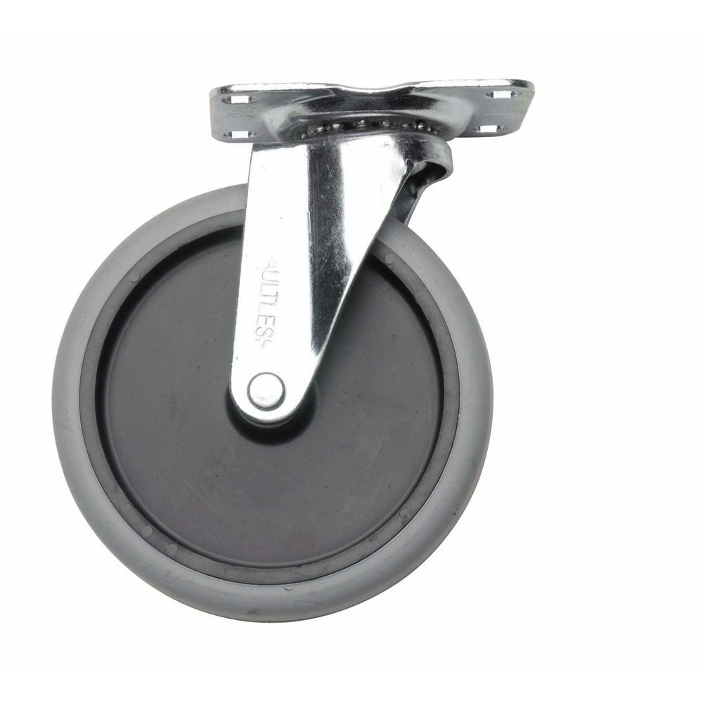 High Quality Plate Swivel Caster Wheels w/ Brake For Shopping Carts Hand Trolley 