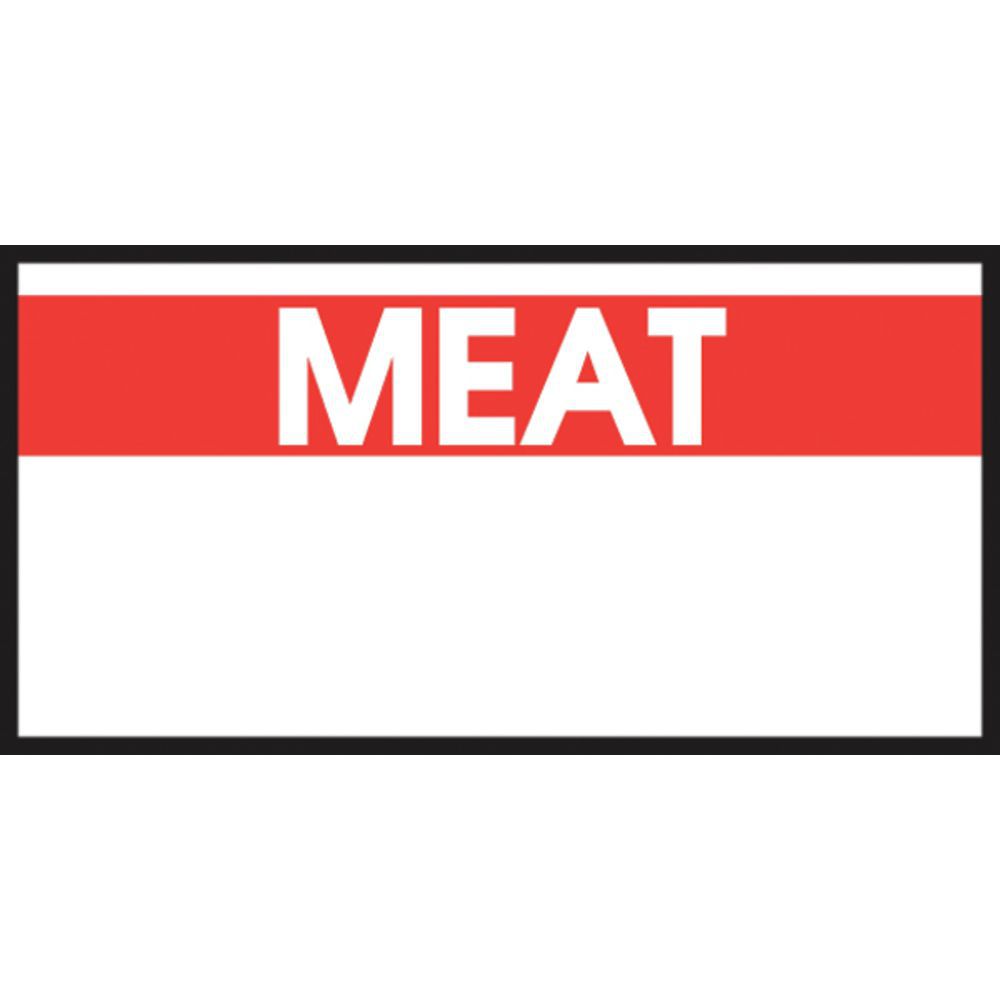 LABEL "MEAT" FOR ML1110 - WHITE